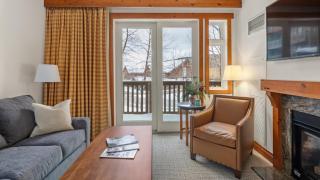 1216 The Lodge At Spruce Peak Ski in Ski Out Studio Spruce Peak Village Views 2nd floor By Stowe Mountain Rentals - 5