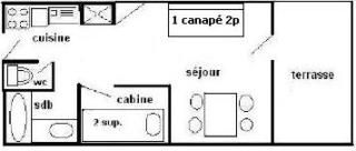Résidence Le Pelvoux - Studio cabine 4/5 pers - LE PELVOUX - PLAGNE CENTRE MAE-8864 - Aime La Plagne - 9