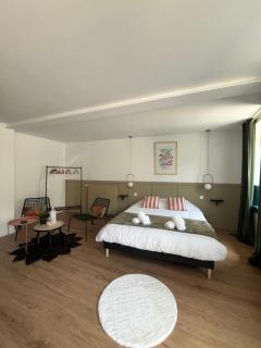 Studio romantique avec baignoire balnéothérapie duo proche de Colmar et Kaysersberg pour 2 personnes - Lapoutroie - 4