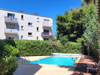 Canet-en-Roussillon: T3 moderne, RDC, 4 pers, piscine, garage, proche mer - FR-1-794-156 - 0