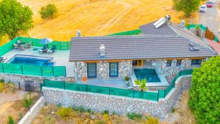 Luxury Stone House with indoor - outdoor pools, turkish bath and sauna in FETHIYE - İncirköy - 5