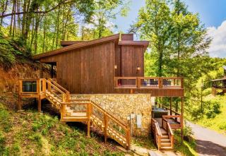 Modern Cabin with King Beds, Fire pit, Hot tub & 5 miles to Dollwd - 1