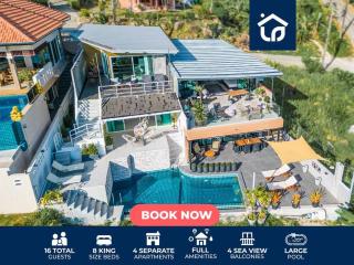 4 private modern Apartments SeaView Sleeps 16 v104 - 0