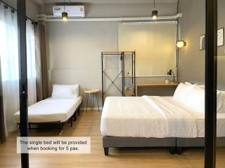 FL5 Entire Apartment,2BR,5min to Khaosan - Banguecoque - 3