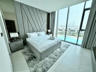 Panoramic 1br with Crystal Lagoon & Downtown View - Dubai - 8