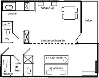 Résidence Le Belvedere - Studio divisible 4/5 pers - LE BELVEDERE - PLAGNE VILLAGES MAE-5834 - 2