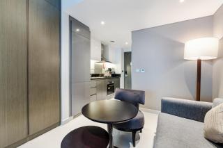 A Living Peaceful Studio Apartment With Balcony at Prive-302,Business Bay - 1