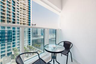 A Living Peaceful Studio Apartment With Balcony at Prive-302,Business Bay - 8