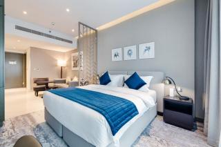 A Living Peaceful Studio Apartment With Balcony at Prive-302,Business Bay - 4