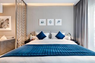 A Living Peaceful Studio Apartment With Balcony at Prive-302,Business Bay - 0