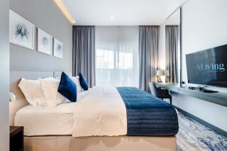 A Living Peaceful Studio Apartment With Balcony at Prive-302,Business Bay - 7