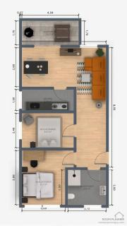 EcoCube Apartment in Rheine, 5pers, Küche, Wohnzim, Badezim - 5