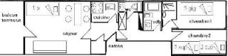 Résidence Le Ventoux - 3 Pièces 6/7 pers - WIFI - LE VENTOUX - PLAGNE CENTRE MAE-9044 - Aime La Plagne - 9