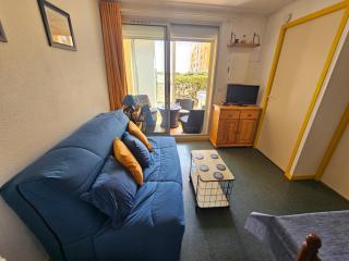 Appartement FACE A LA MER Rez de jardin avec Cour Proche du Lydia - Le Barcarès - 6