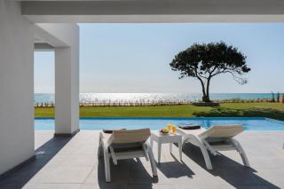 Villa direkt am Meer - Direkter Zugang zum Strand - privater beheizter Pool - Halikounas - 0