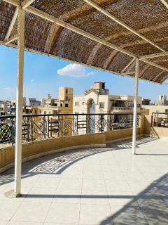 Roof 2 bedrooms apartment 5th settlement walking distance from AUC - Cairo - 5