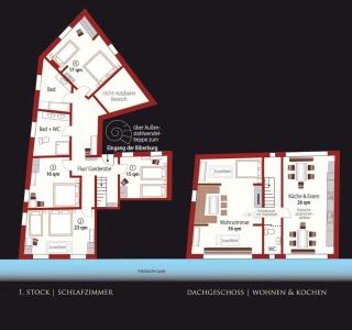 Apartment 180 qm BIBERBURG, in der romantischen Rödermühle an der Fränkischen Saale in Deutschlands Mitte, 8 km zur A7 - Hammelburg - 5