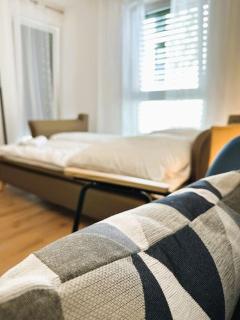 AMAO-Indigo I 62qm I Suite mit Balkon & Tiefgarage I KingSize-BoxspringBett I Aufzug - Offenburg - 3