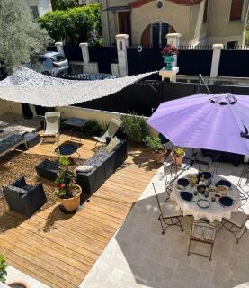 Grand rez de jardin terrasse calme centre-Ground floor quiet garden terrace near center of Nice - Nice - 5