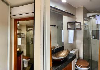 Flat Lago Norte com Vista Livre Nascente - Condomínio Piscina, Estaciomento e Portaria 24h - Cozinha Completa e Wi-Fi 400mbps - 3