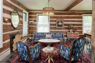 Grill and Fire Pit Eclectic Ulster County Cabin - 6