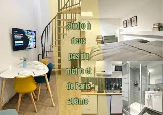 732 Charmant studio en mezzanine proche du métro 9 - Bagnolet - 0