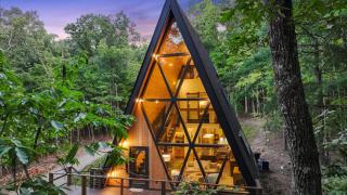 Secluded Luxe A Frame Lodge~ Hot Tub~ Fire Pit - 3