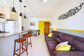 Apto CONFORTÁVEL, com churrasqueira, Ar Condicionado e piscina, no Itaguá em Ubatuba, RECANTO 26 - 2