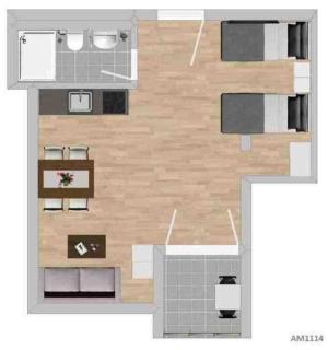 AM1114 - Moderne Monteurwohnung Übergangswohnung - 5