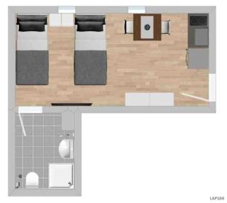 LAP104 - Smarte Monteurwohnung Übergangswohnung - 1