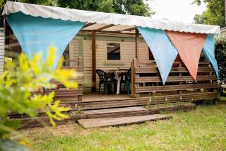 Mobil-home climatisé, camping 3étoiles, 5 min du Lac et à 15 min de Mimizan-Plage - Sainte-Eulalie-en-Born - 0