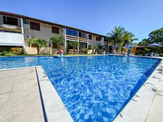 Flat com 1 quarto com ar split, sala e cozinha completa, No condomínio Portal do Atlântico a 100m praia de Taperapuã (Barraca do Gaúcho) , portaria 24hrs, piscina. - Porto Seguro - 0
