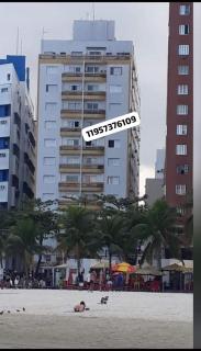Apartamento mobiliado prédio frente ao mar - São Vicente - 0