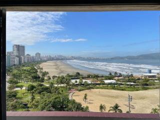 Apartamento Pé na Areia melhor Vista Mar de Santos - Santos - 7