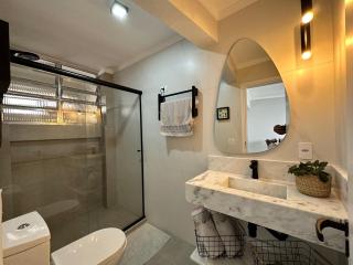 Apartamento Pé na Areia melhor Vista Mar de Santos - Santos - 3