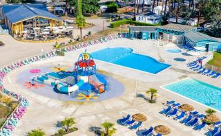 MH T003 3 chambres 38m2 année juin 2021 Clim TV lave vaisselle dans camping 4 étoiles - Saint-Julien-en-Born - 0