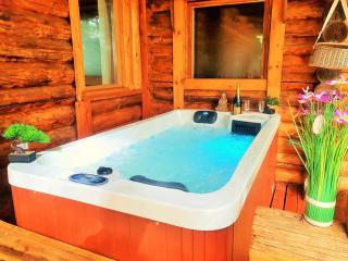 Magnifique chalets en rondins avec ou sans spa et Tipis en plaine Nature Environnement ressourçant au calme vue imprenable Lascaux SPA non disponible juillet et aout - Les Farges - 4
