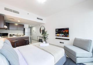 Lux Studio in JLT with Amazing View Next to the Metro - Dubai Arch tower - Dubái - 5