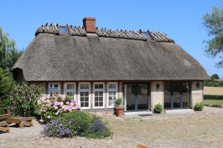 Urgemütliche Reetdachkate mit großem Kamin und Sauna - Pommerby - 7