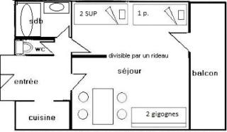 Résidence Le Makalu - Studio divisible 4/5 pers - LE MAKALU - PLAGNE CENTRE MAE-8534 - Aime La Plagne - 9