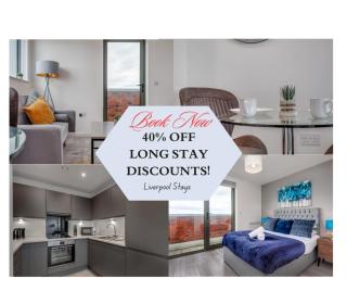 Huge Long Stay Savings! City View Balcony Penthouse - Liverpool - 0