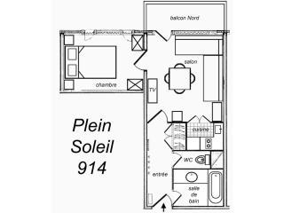 Bel apt 2 pièces à Méribel avec balcon, 4 pers, WIFI - FR-1-182-29 - Les Allues - 3