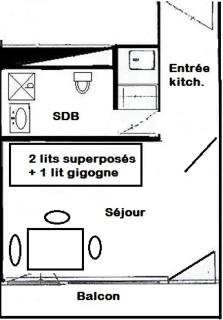 Résidence Le France - Studio 2 pers- LE FRANCE - PLAGNE CENTRE MAE-5994 - Aime La Plagne - 8