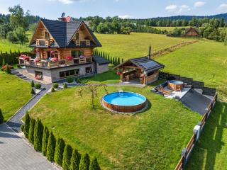 Domek w górach DeLuxe sauna,jacuzzi,basen,hot tub-Nowy Targ blisko Białka ,Zakopane - 4