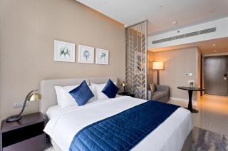 Aliving Stylish Studio at DAMAC Prive with Balcony and Partial Burj Khalifa View-1315 - 8