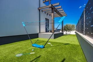 Villa Lu near Fažana for 7 people with private pool, kids playground & sea view - Galižana - 7