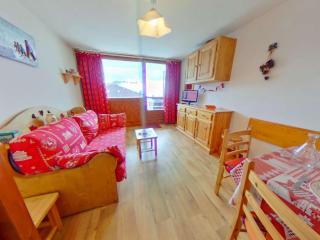 Studio cabine avec alcôve pour 4 aux Saisies, balcon au sud - FR-1-594-162 - Hauteluce - 0