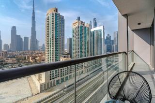 #140 Elegant 1BR with Burj Khalifa View in Business Bay - Dubaï - 9