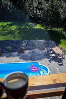 Polana Słowikowa 5 star- domek w górach z jacuzzi, sauna,basen,ogród z lasem, kominek i narty - 7