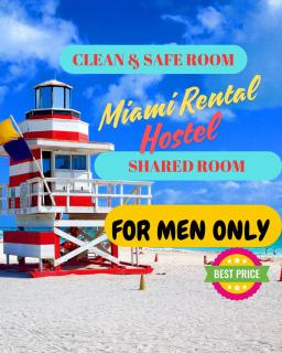 203 Miami Shared Rooms for Men Central Comfortable, Affordable - 8